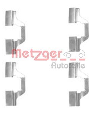 METZGER 109-1749 Accessory Kit, disc brake pads SCÉNIC 2.0 16V (JA1B, JA1D, JA0C) 139 PS Petrol 2003