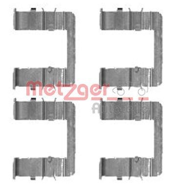 METZGER 109-1744 Monteringssæt til bremseklodser SEDONA 2.5 V6 150 HK Benzin 2007