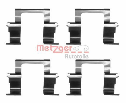 METZGER 109-1274 Monteringssæt til bremseklodser FRONTERA 2.3 TD 100 HK Diesel 1998