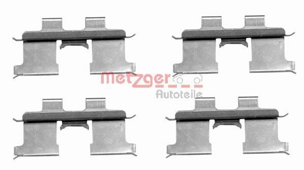 METZGER 109-1667 Lisakomplekt, ketaspiduriklotsid CORSA 1.3 CDTI (F08, F68) 70 HP Diisel 2009