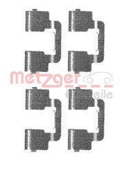 METZGER 109-1733 Monteringssæt til bremseklodser JUMPY 2.0 I (X_RFH) 140 HK Benzin