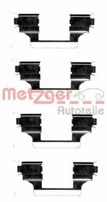 METZGER 109-1656 Monteringssæt til bremseklodser C5 2.2 HDi (RD4HTH, RD4HPH, RD4HRH, RD4HSH) 163 HK Diesel 2017