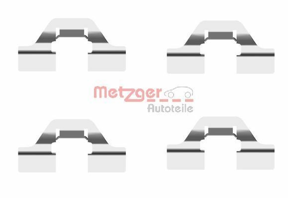 METZGER 109-1684 Monteringssæt til bremseklodser 407 2.0 Flex 140 HK Benzin/Ethanol 2011