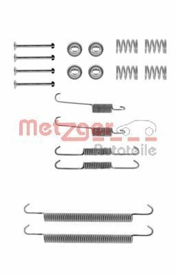 METZGER 105-0757 Tilbehørssæt, bremsebakker SCÉNIC 1.6 (JA00) 110 HK Benzin 2003