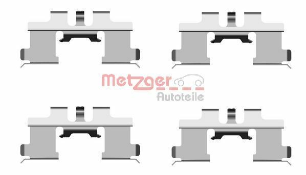METZGER 109-1677 Monteringssæt til bremseklodser C-ZERO C-Zero 48 HK EL