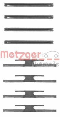 METZGER 109-1065 Monteringssæt til bremseklodser ASCONA 1.3 S (F11, M11, F68, M68) 75 HK Benzin 1988