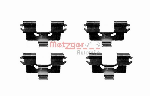 METZGER 109-1666 Monteringssæt til bremseklodser MX-5 1.8 (NB8C) 146 HK Benzin 2005