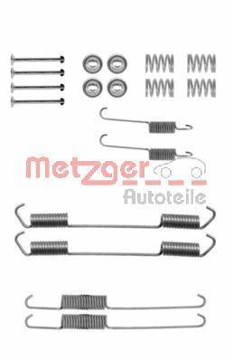 METZGER 105-0689 Tilbehørssæt, bremsebakker J5 2.0 79 HK Benzin 1990