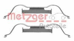 METZGER 109-1288 Monteringssæt til bremseklodser C4 1.2 PureTech 110 HK Benzin