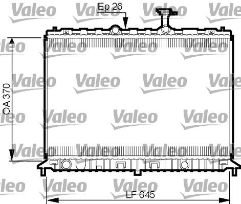 VALEO Radiaator, mootorijahutus Artikli number: 735501 soodsalt