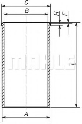 MAHLE ORIGINAL Cylinderforing Varenummer: 151WT31 billige
