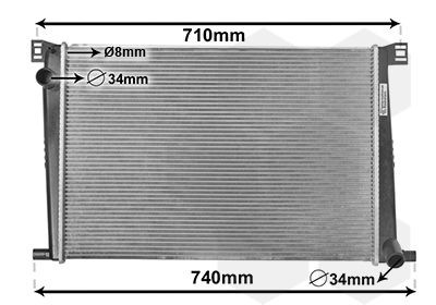 VAN WEZEL Radiaator, mootorijahutus Artikli number: 06002356 soodsalt