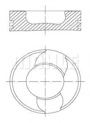MAHLE ORIGINAL Piston Article number: 2270700 cheaply