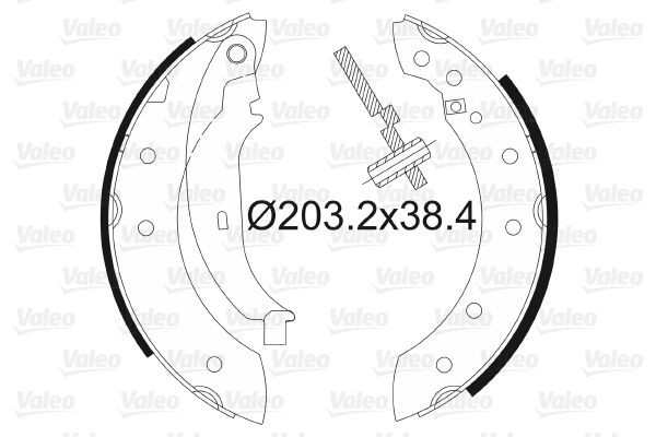 VALEO Bremsbackensatz Artikelnummer: 562581 kaufen