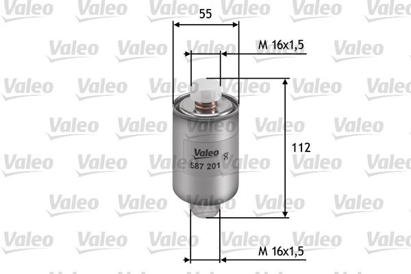 VALEO Fuel filter Article number: 587201 cheaply