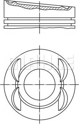 MAHLE ORIGINAL Piston Article number: 0280300 cheaply