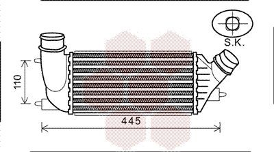 VAN WEZEL Intercooler Article number: 09004270 cheaply
