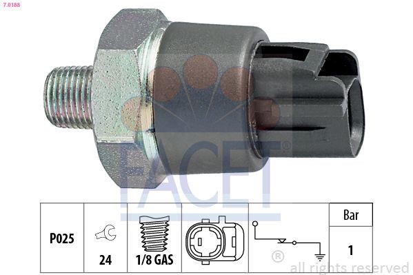 FACET Oil Pressure Switch Article number: 7.0188 cheaply