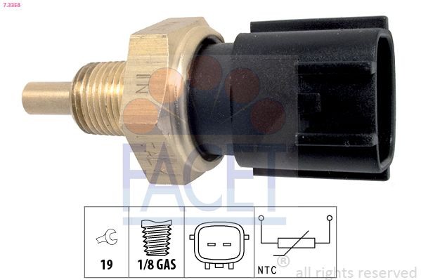FACET Sensor, coolant temperature Article number: 7.3358 cheaply