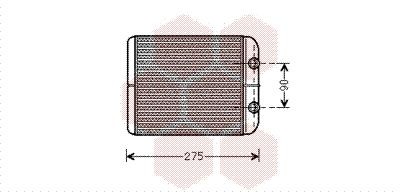 VAN WEZEL Heater matrix Article number: 58006301 cheaply