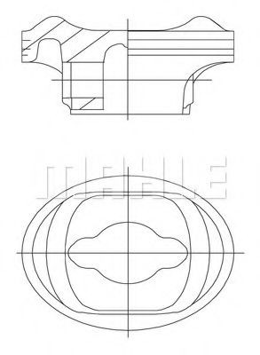 MAHLE ORIGINAL Stempel artikkelnummer: 5043600 billig