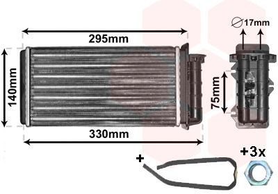 VAN WEZEL Heater matrix Article number: 17006183 cheaply