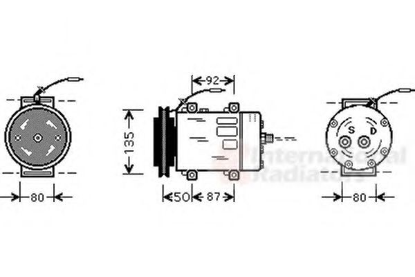 VAN WEZEL Compressor, air conditioning Article number: 9900K148 cheaply