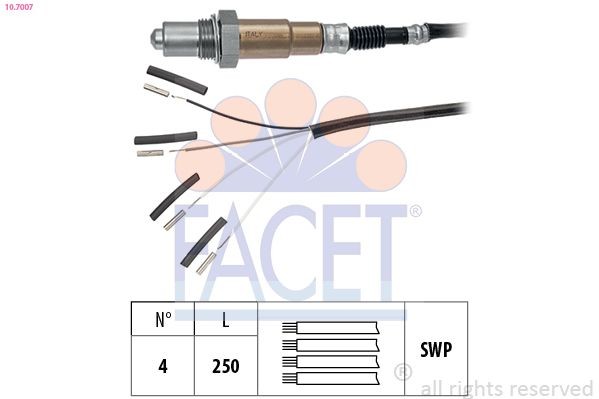 FACET Lambda sensor Article number: 10.7007 cheaply