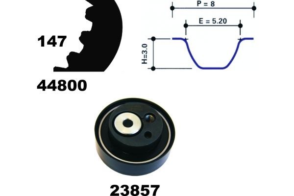 MAPCO Timing belt kit Article number: 73800 cheaply