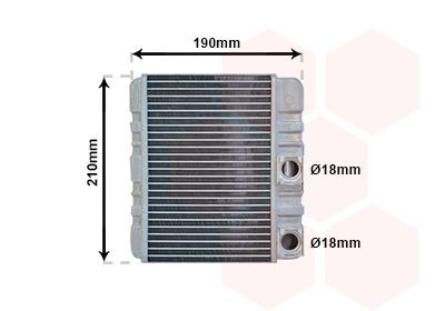 VAN WEZEL Heater matrix Article number: 06006211 cheaply