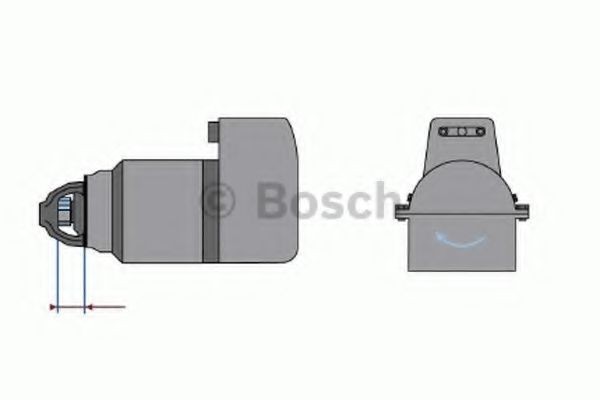 BOSCH Starter motor Article number: 0 001 608 005 cheaply