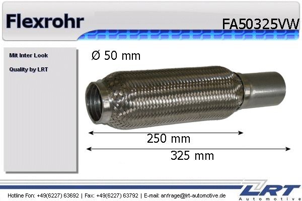 LRT Flex Hose, exhaust system Article number: FA50325VW cheaply