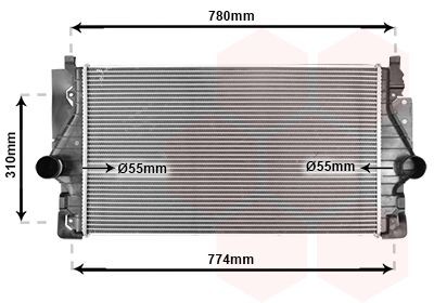 VAN WEZEL Intercooler Article number: 58004246 cheaply