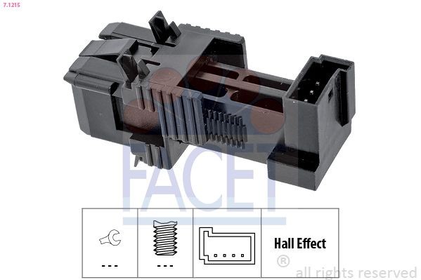 FACET Brake Light Switch Article number: 7.1215 cheaply