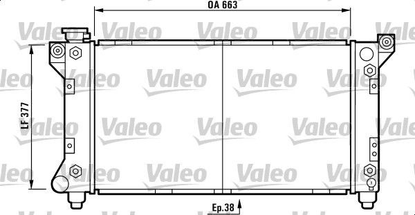 VALEO Engine radiator Article number: 732778 cheaply