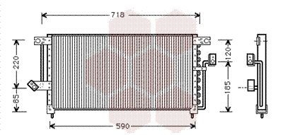 VAN WEZEL Air conditioning condenser Article number: 32005098 cheaply