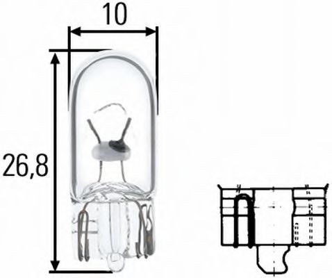 HELLA Bulb Article number: 8GP 003 594-128 cheaply