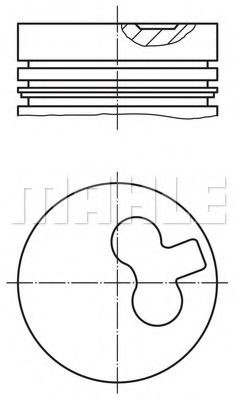 MAHLE ORIGINAL Piston Article number: 0115400 cheaply