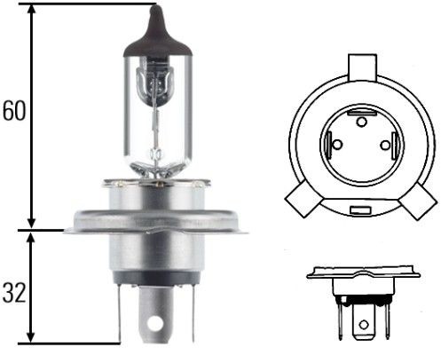 HELLA Bulb, headlight Article number: 8GJ 002 525-001 cheaply