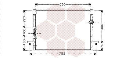 VAN WEZEL Air conditioning condenser Article number: 53005213 cheaply