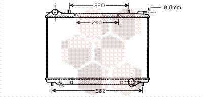 VAN WEZEL Engine radiator Article number: 37002441 cheaply