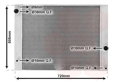 VAN WEZEL Engine radiator Article number: 06002338 cheaply