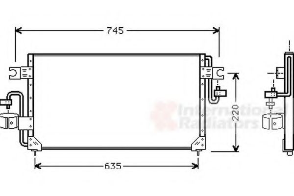 VAN WEZEL Air conditioning condenser Article number: 13005163 cheaply
