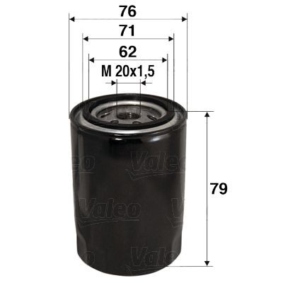 VALEO Õlifilter Artikli number: 586037 soodsalt
