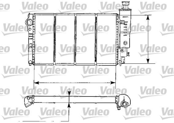 VALEO Engine radiator Article number: 730974 cheaply