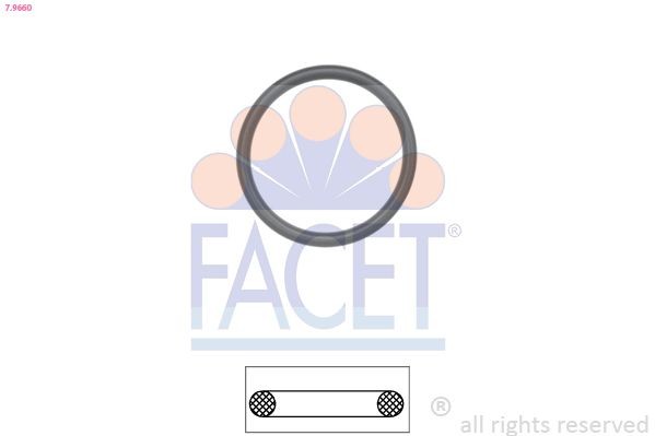 FACET Gasket, thermostat Article number: 7.9660 cheaply