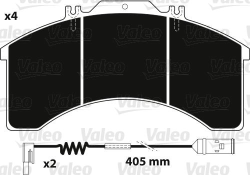 VALEO Brake pad set Article number: 882231 cheaply