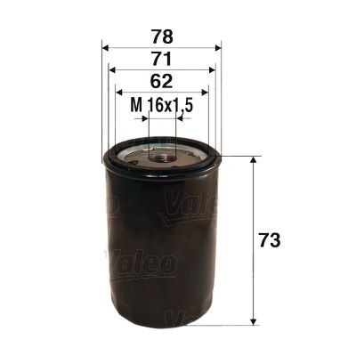 VALEO Oil filter Article number: 586034 cheaply