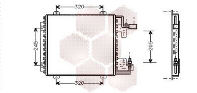 VAN WEZEL Air conditioning condenser Article number: 43005210 cheaply