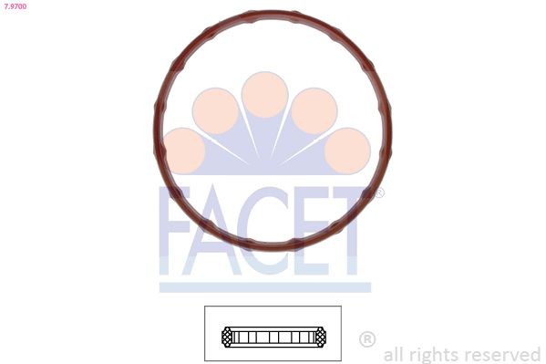 FACET Gasket, thermostat Article number: 7.9700 cheaply